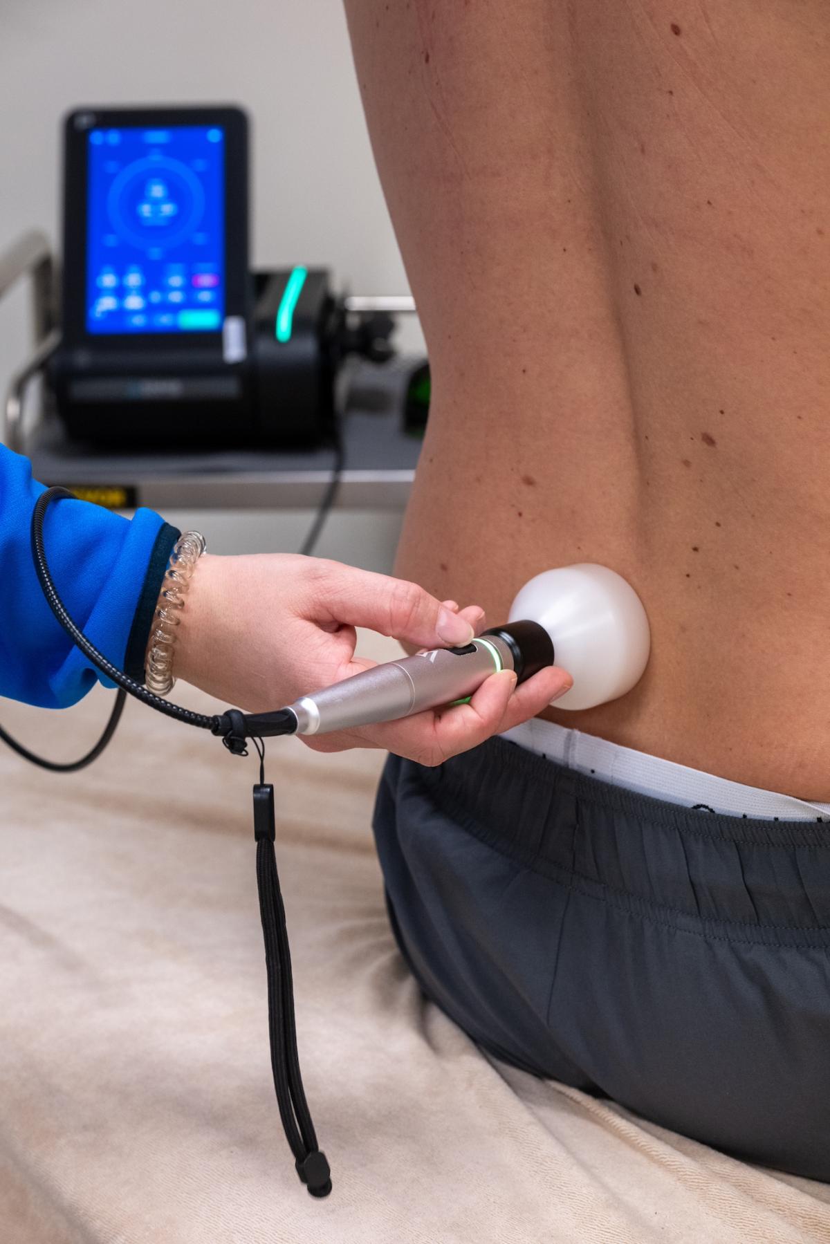 Lasertherapie op de rug