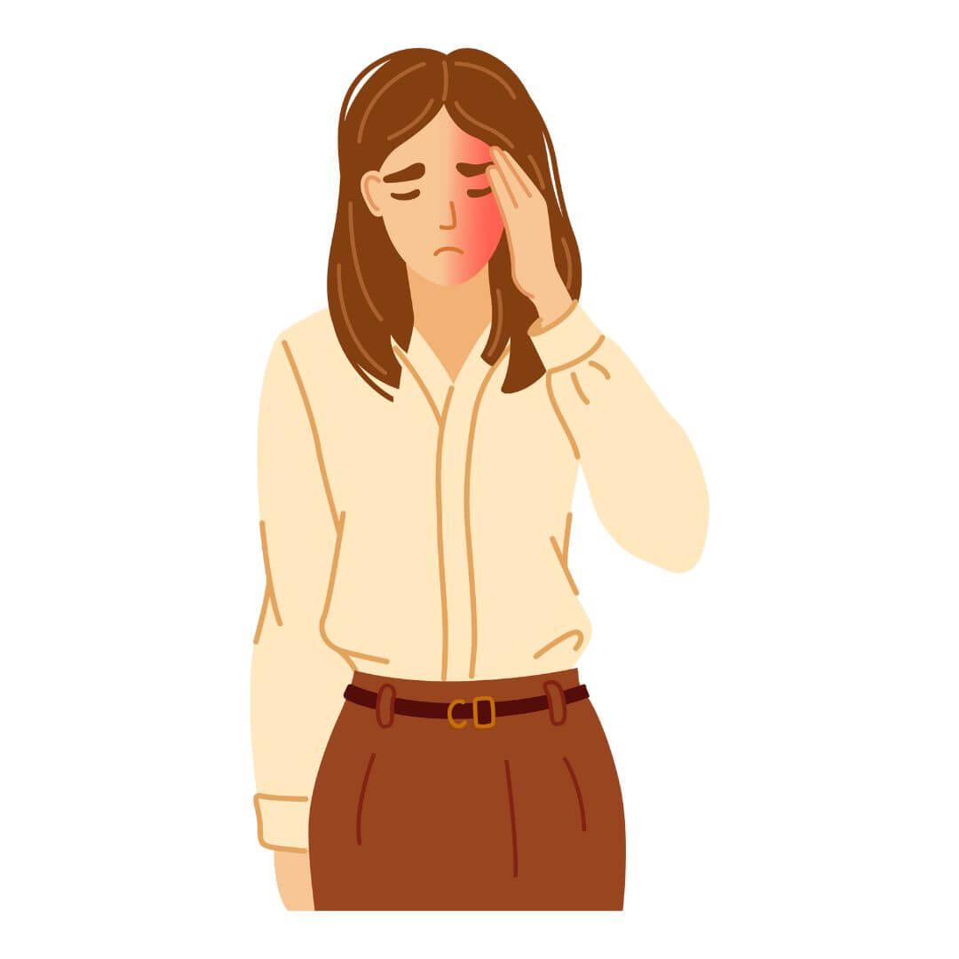 Migraine illustratie